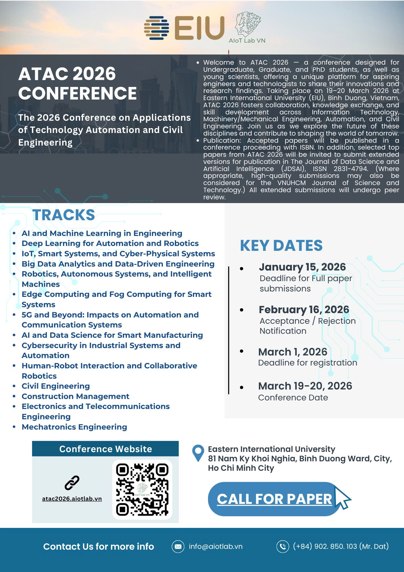 Poster Hội nghị ATAC 2024