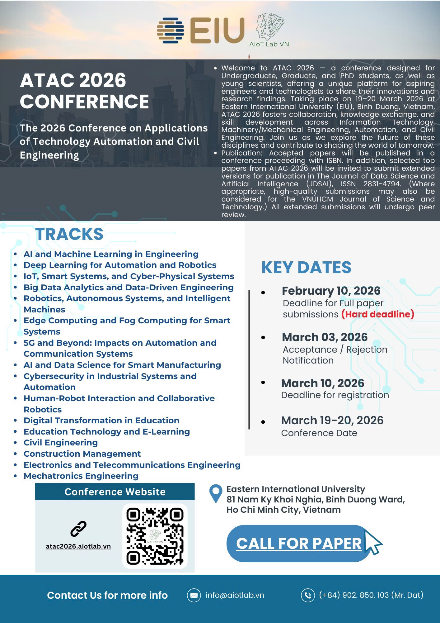 Poster Hội nghị ATAC 2024